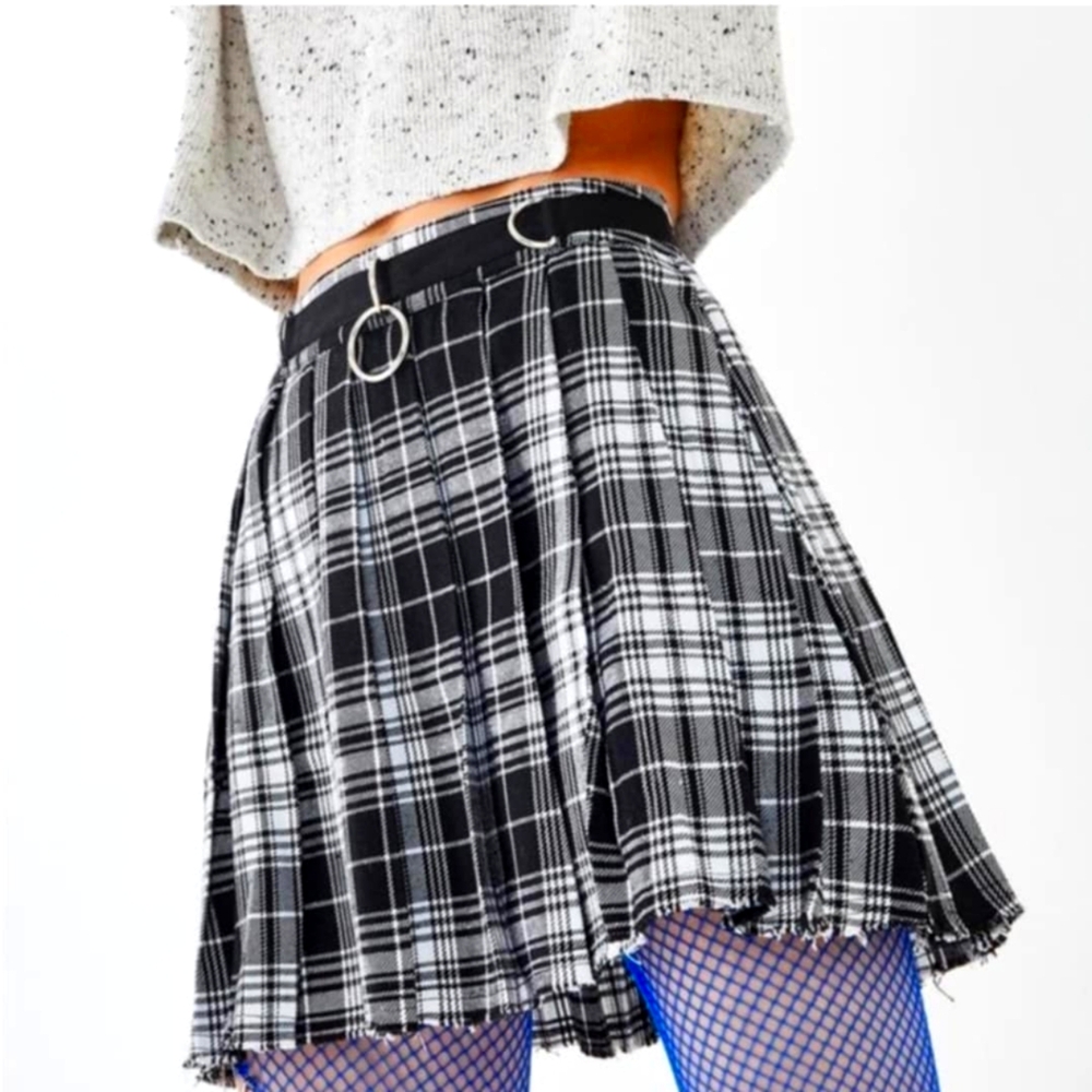 PLAID MINI SKIRT